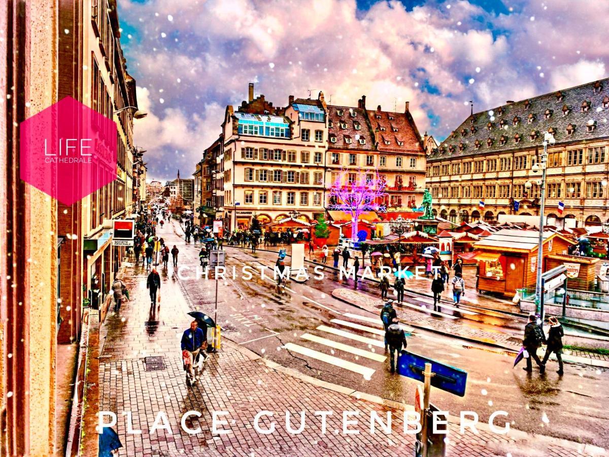 Life Cathedrale City-Center Place Gutenberg Страсбург Екстериор снимка